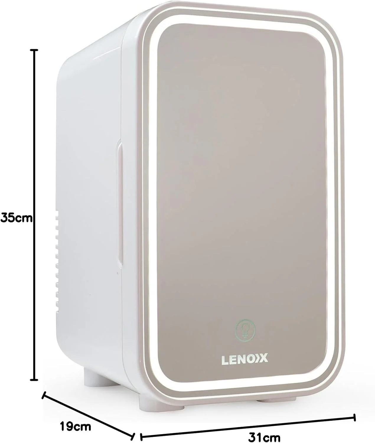 Lenoxx 6L Household Appliances Mini Cosmetic Fridge with Mirror Door - Image 9