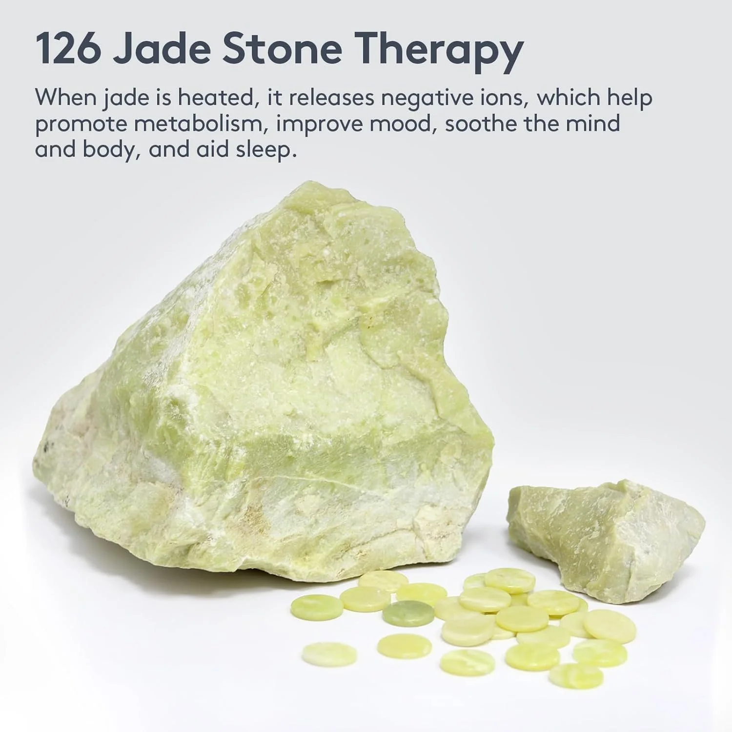 UTK Far Infrared Heating Pad with 153 Natural Jade Stones, 21 x 31 Inch DEMO - Image 2
