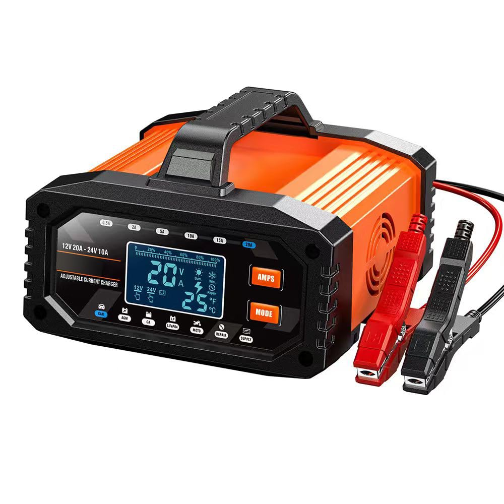 Ukugkittp 20A Smart Battery Charger Maintainer 6-Level Adjustable Current DEMO