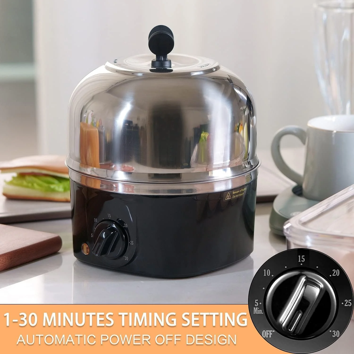 QualityLife Rapid Speciality Appliances Electric Egg Cooker, 9-Egg NEW - Image 2
