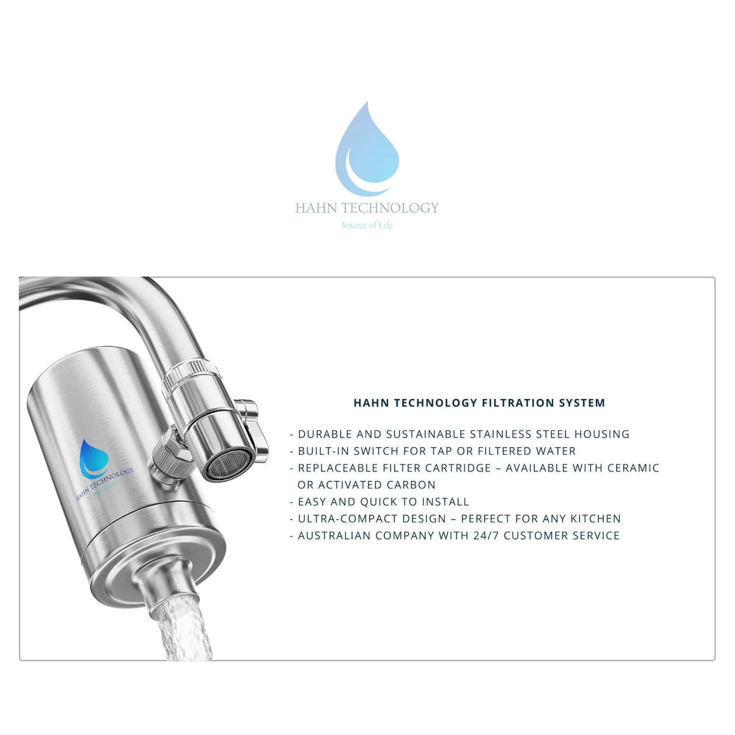 HAHN Technology Activated Carbon Replacement Filter Cartridge with Ceramic NEW - Image 3