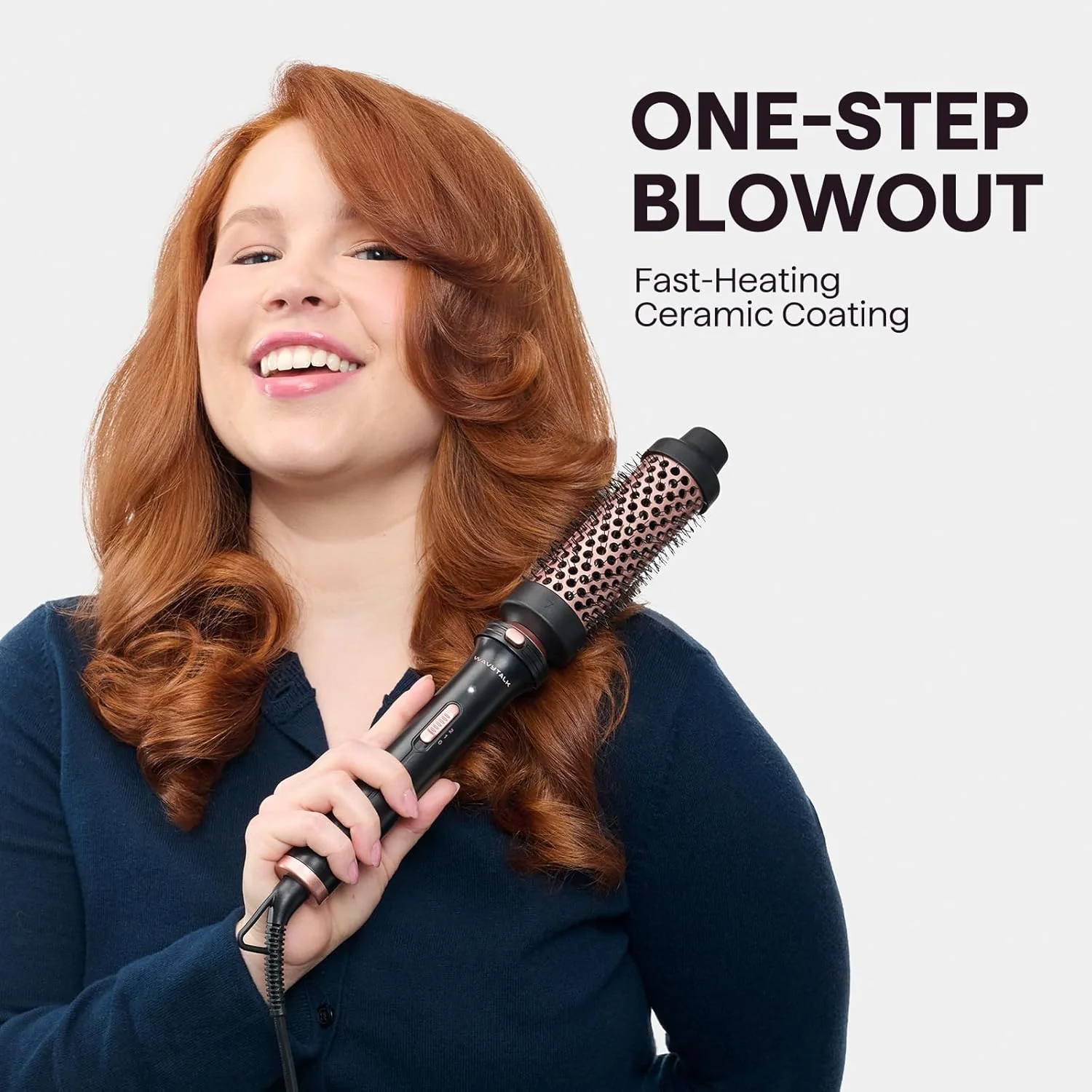 wavytalk 5-in-1 Curling Wand Set Rose Gold with Thermal Brush 25mm, 13mm, DEMO - Image 7