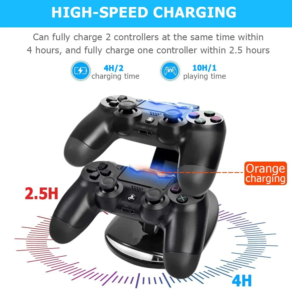 Megadream Dual Accessories USB Charging Dock Station for Sony Dualshock 4 DEMO - Image 2