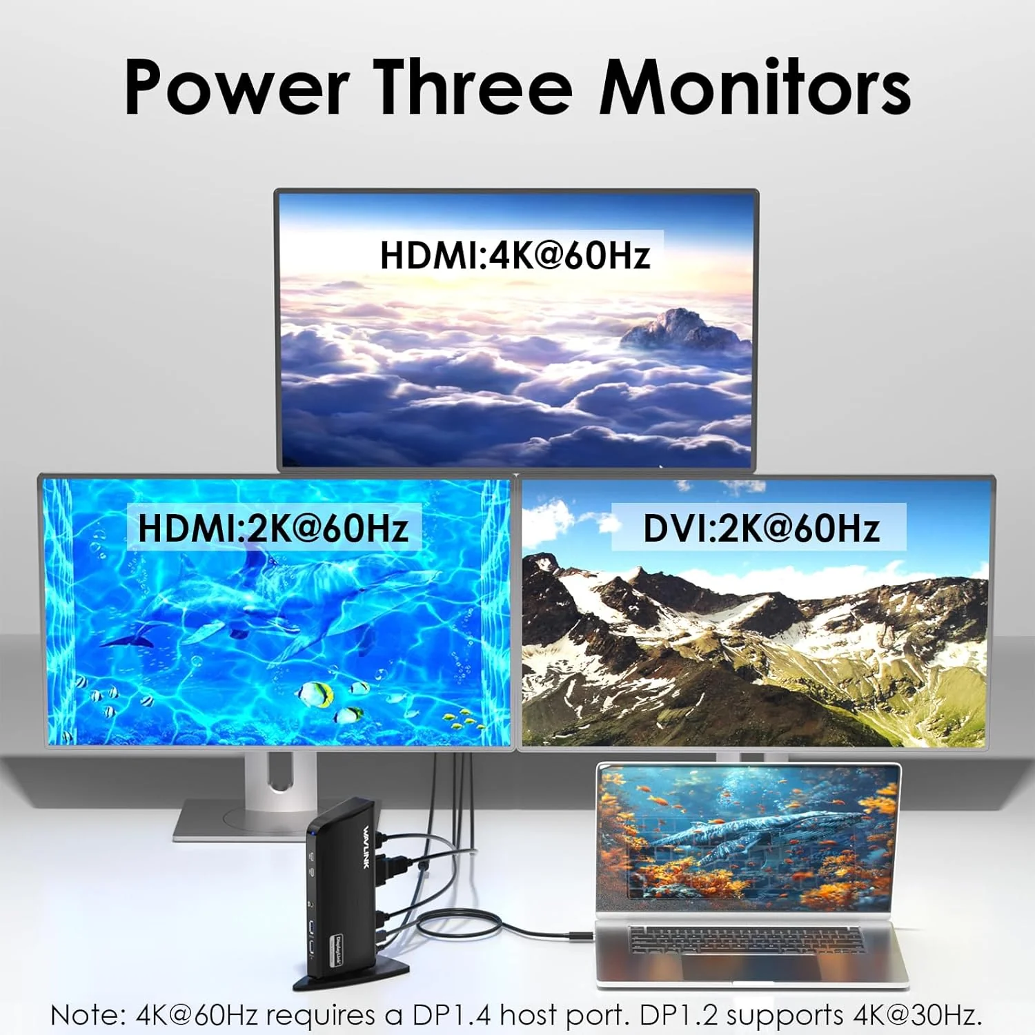 WAVLINK 13-in-1 USB-C Laptop Docking Station with Triple 4K HDMI Displays DEMO - Image 3