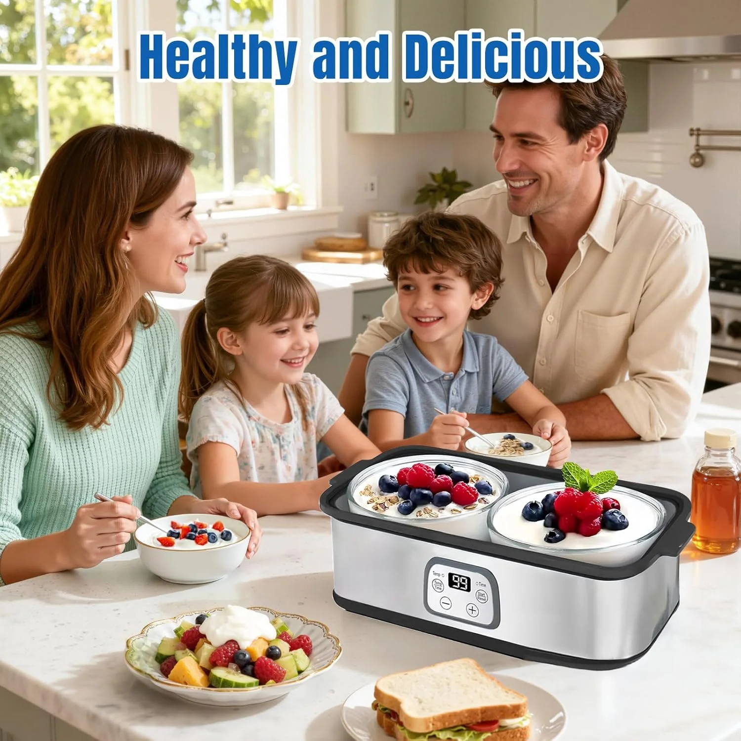 XIULIUU Automatic Speciality Appliances Digital Yoghurt Maker Machine with DEMO - Image 9