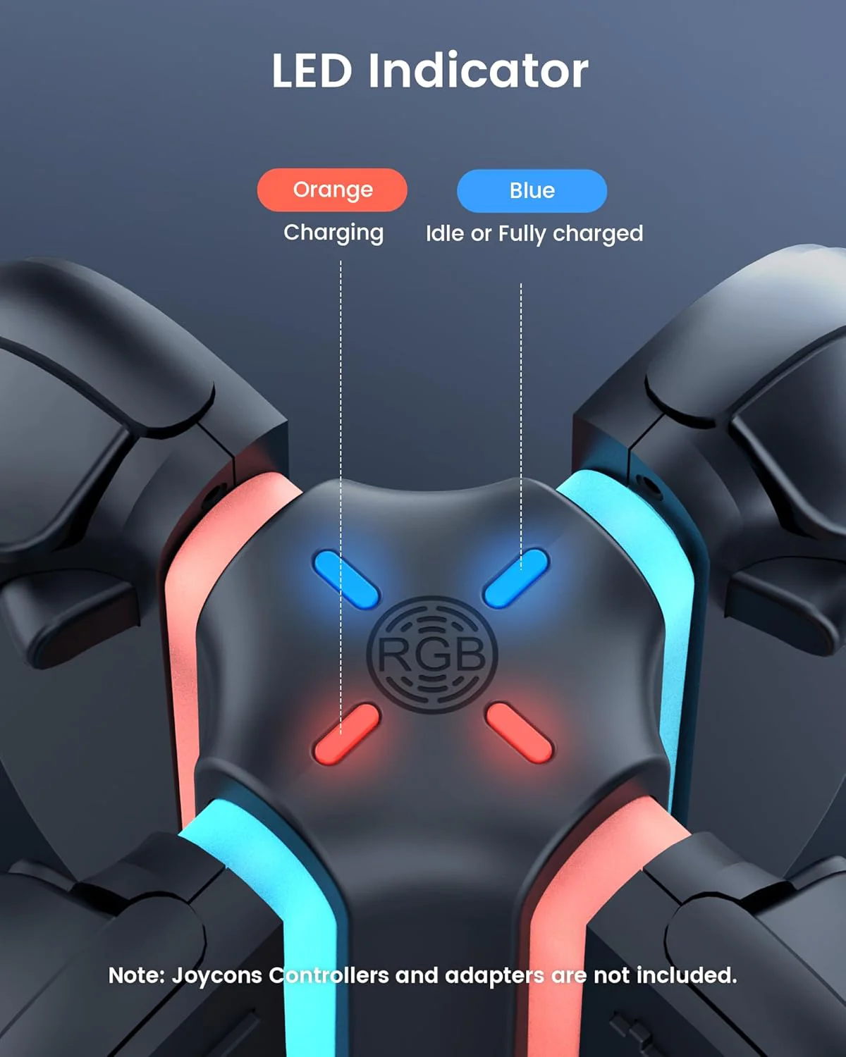 TRANSNOVO 4-in-1 Magnetic Charging Dock for Nintendo Switch Joy-Con DEMO - Image 3