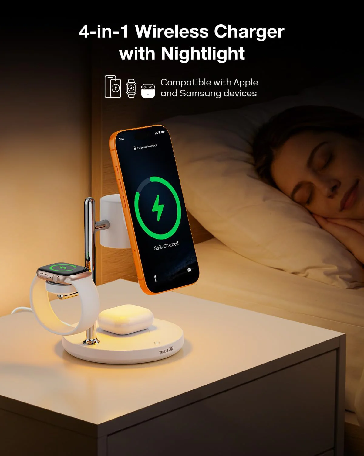 TOUGH ON Induction Chargers 25W 4-in-1 Qi Certified Fast Wireless Charging DEMO - Image 3