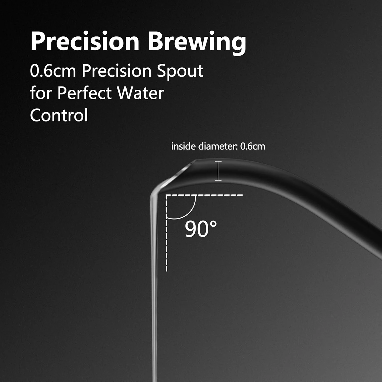 Gooseneck Electric Pour-Over Kettle Stainless Steel Variable Temperature DEMO - Image 7