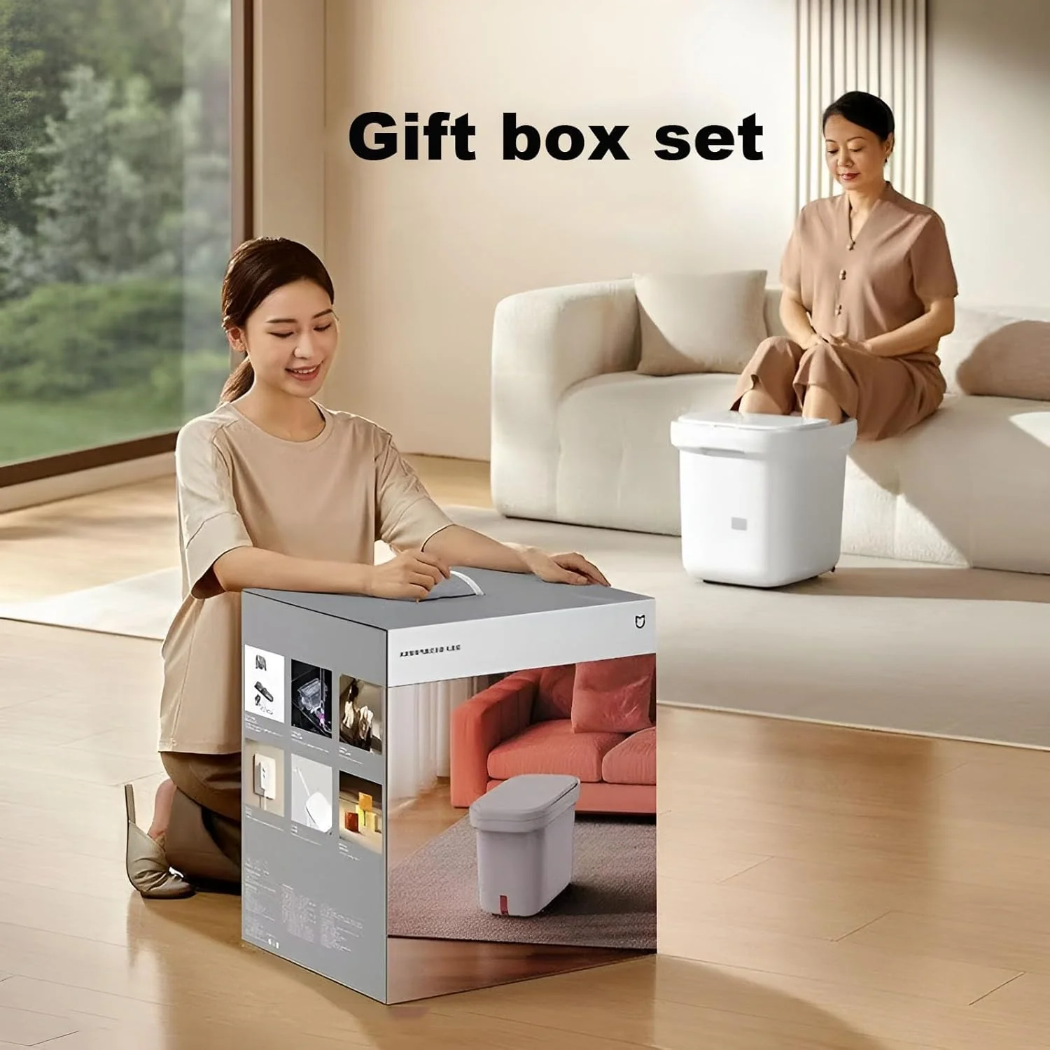 CEOOL Electric Foot Spa Massager with Heated Airbag Therapy, White Bath Tub DEMO - Image 8