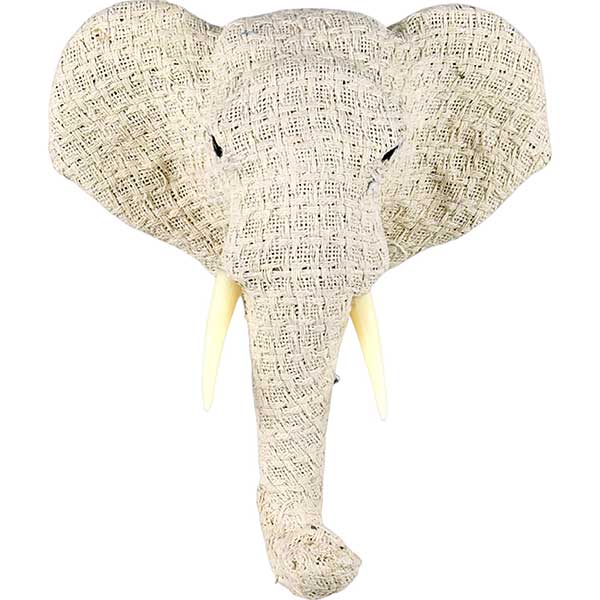 Handmade African Elephant Head Wall Art  Majestic Savanna Inspired Decor NEW - Image 2