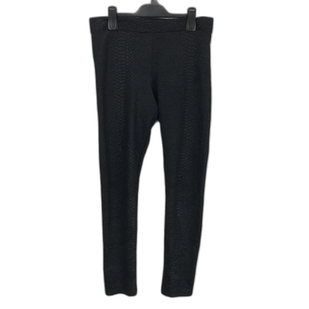 H&M Divided Black Waffle Textured Stretch Legging Pants Ladies Size M - Image 6