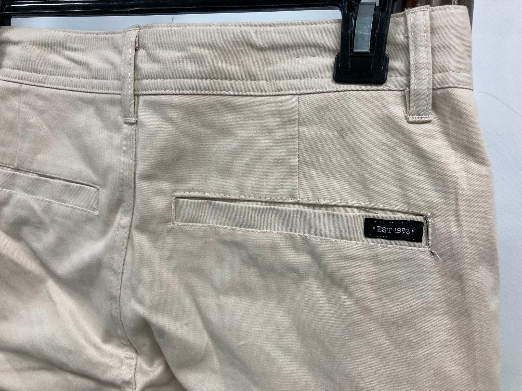 Jay Jays Chino Short Cotton Cuffed Zip Up Shorts Tan Mens Sz 26 NEW - Image 3