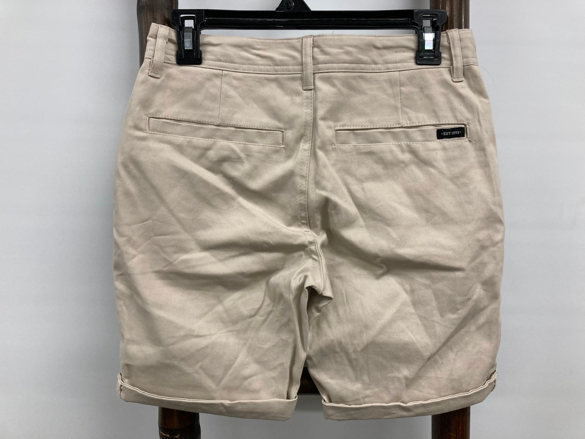 Jay Jays Chino Short Cotton Cuffed Zip Up Shorts Tan Mens Sz 26 NEW - Image 4