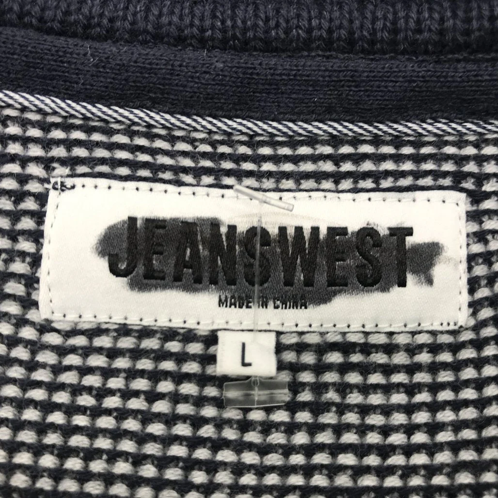 Jeanswest Mens Grey 100 % Cotton Raglan Sleeve Sweater Size L NEW - Image 3