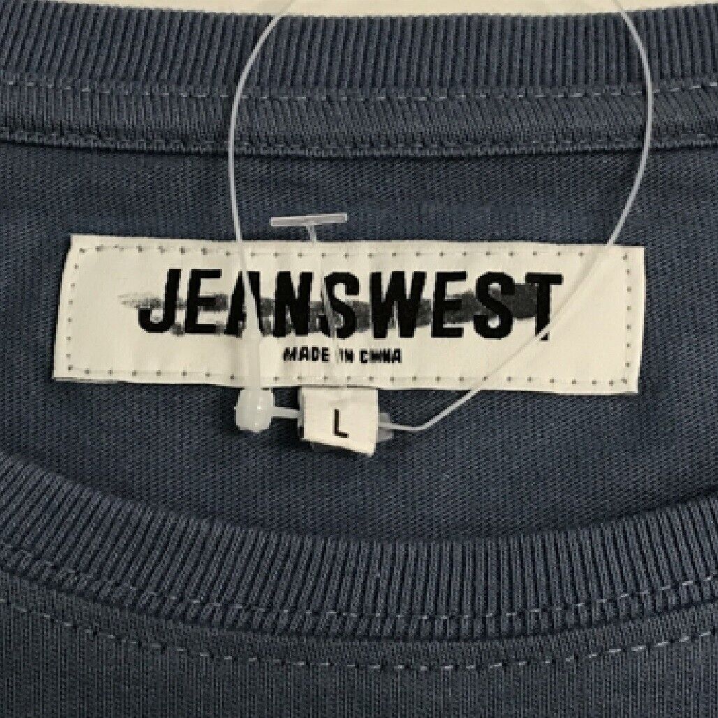 Jeanswest S/Sleeve Perry Graphic Print Blue Cotton T-shirt Mens Size Large NEW - Image 5