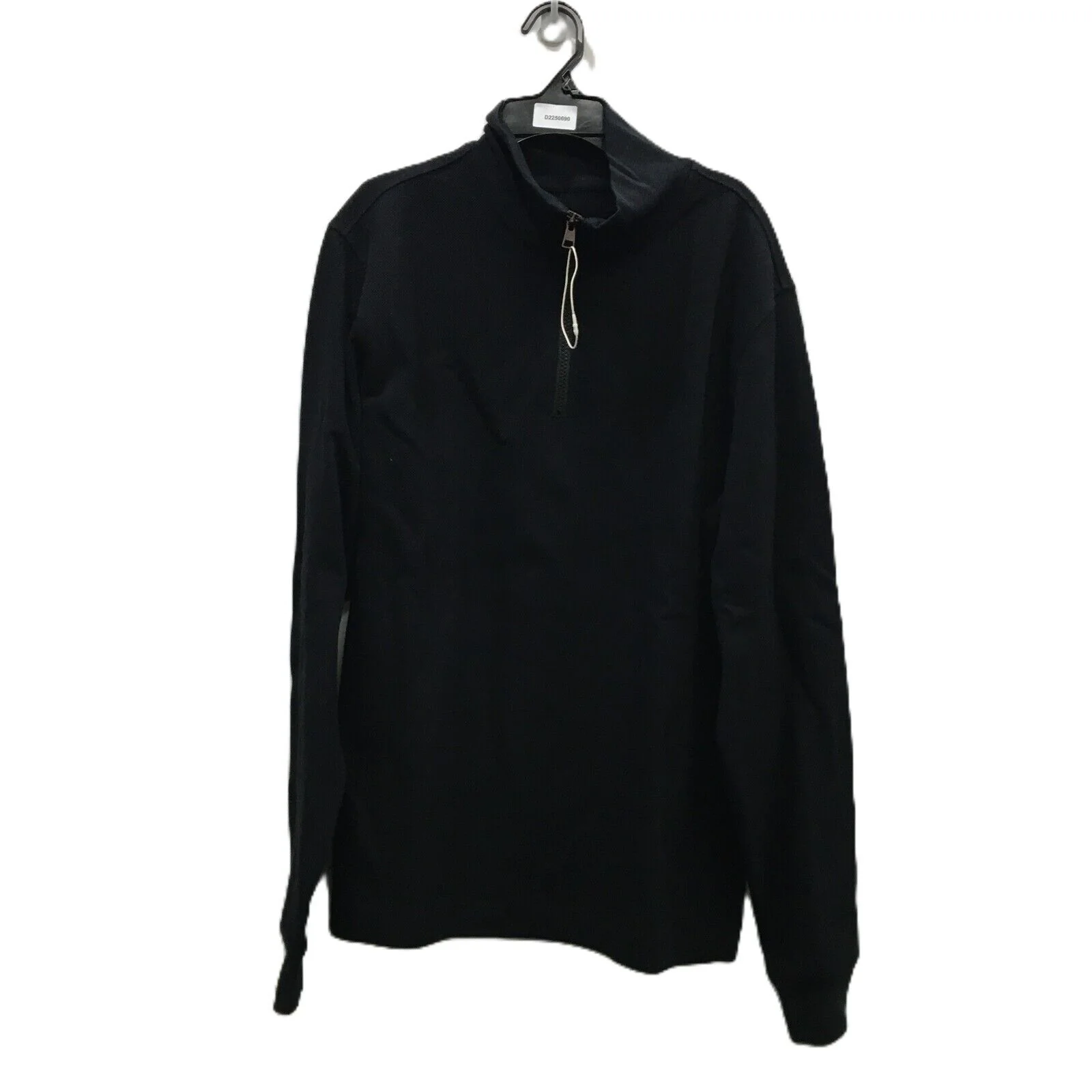 Jeanwest Black Waffle Long Sleeve Zip Casual Everyday Stylish Jumper NEW