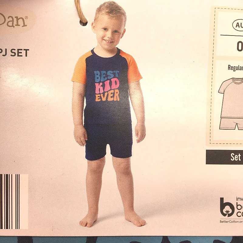Lily & Dan Twin Pack Regular Fit Short Sleeve Infant Knit PJ Set Boys Size 0 NEW - Image 4
