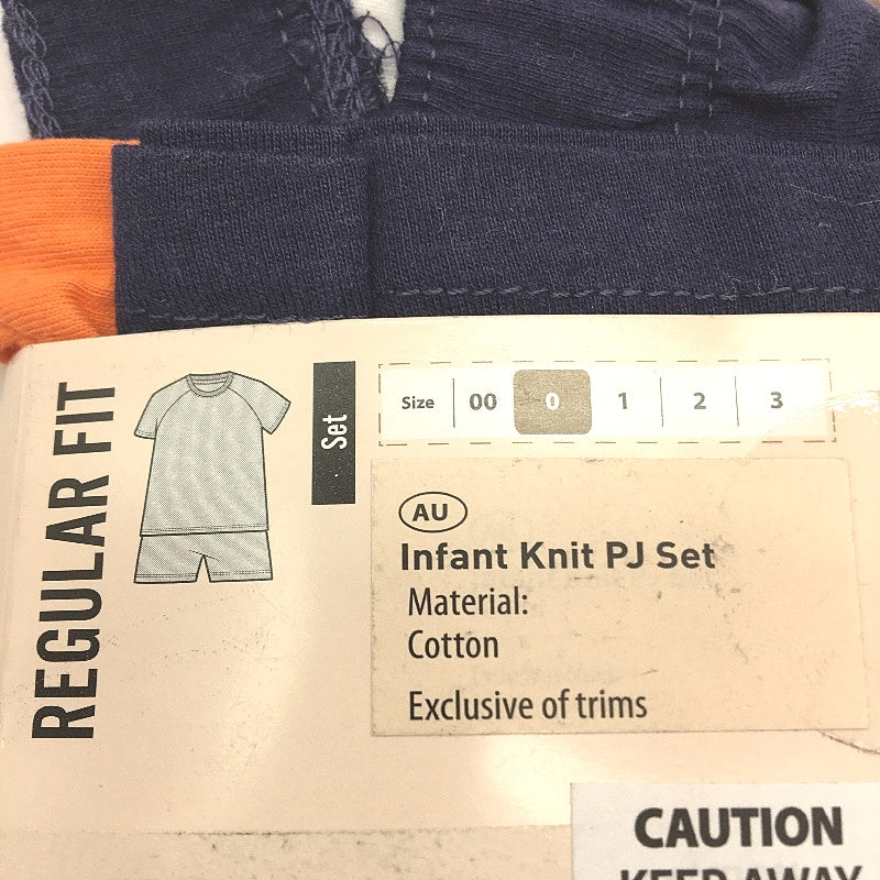 Lily & Dan Twin Pack Regular Fit Short Sleeve Infant Knit PJ Set Boys Size 0 NEW - Image 6