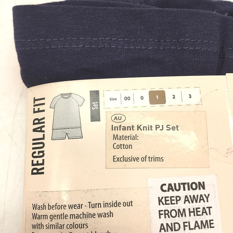 Lily & Dan Twin Pack Regular Fit Short Sleeve Infant Knit PJ Set Boys Size 1 NEW - Image 5