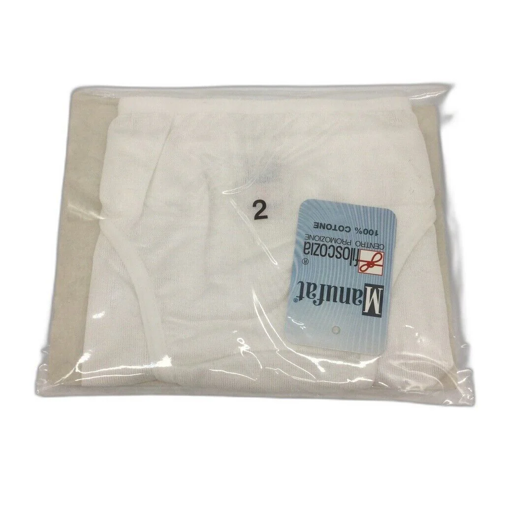 Manufat White Cotton Soft Stretchy Slip Underwear Ladies Size I2/ Medium NEW - Image 4