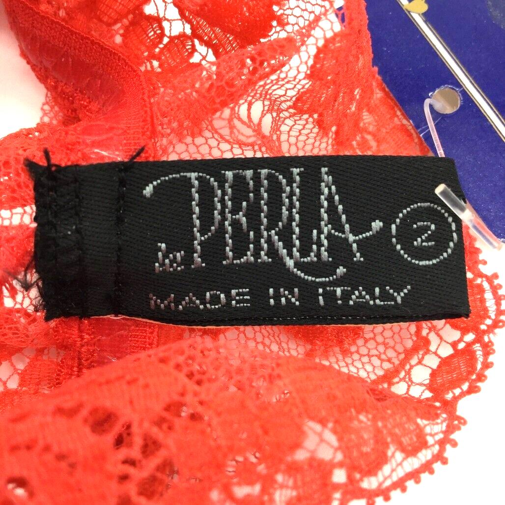 NEW La Perla Italy Red Floral Lace Thigh Garter Stretchy Ribbon Ladies Size I2 - Image 23