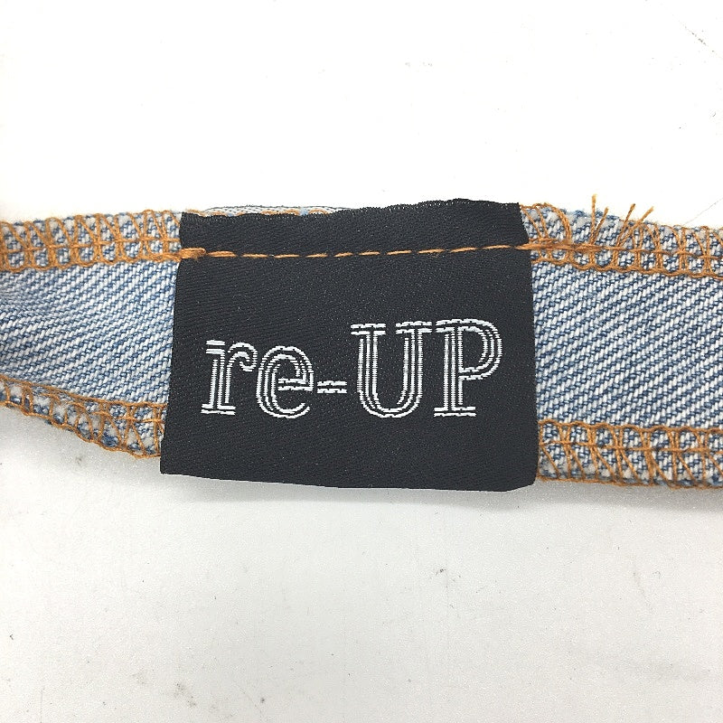 reWORKED by re-UP Handcrafted Upcycled Fabrics Drk Blue Denim Tote Style Handbag - Image 6