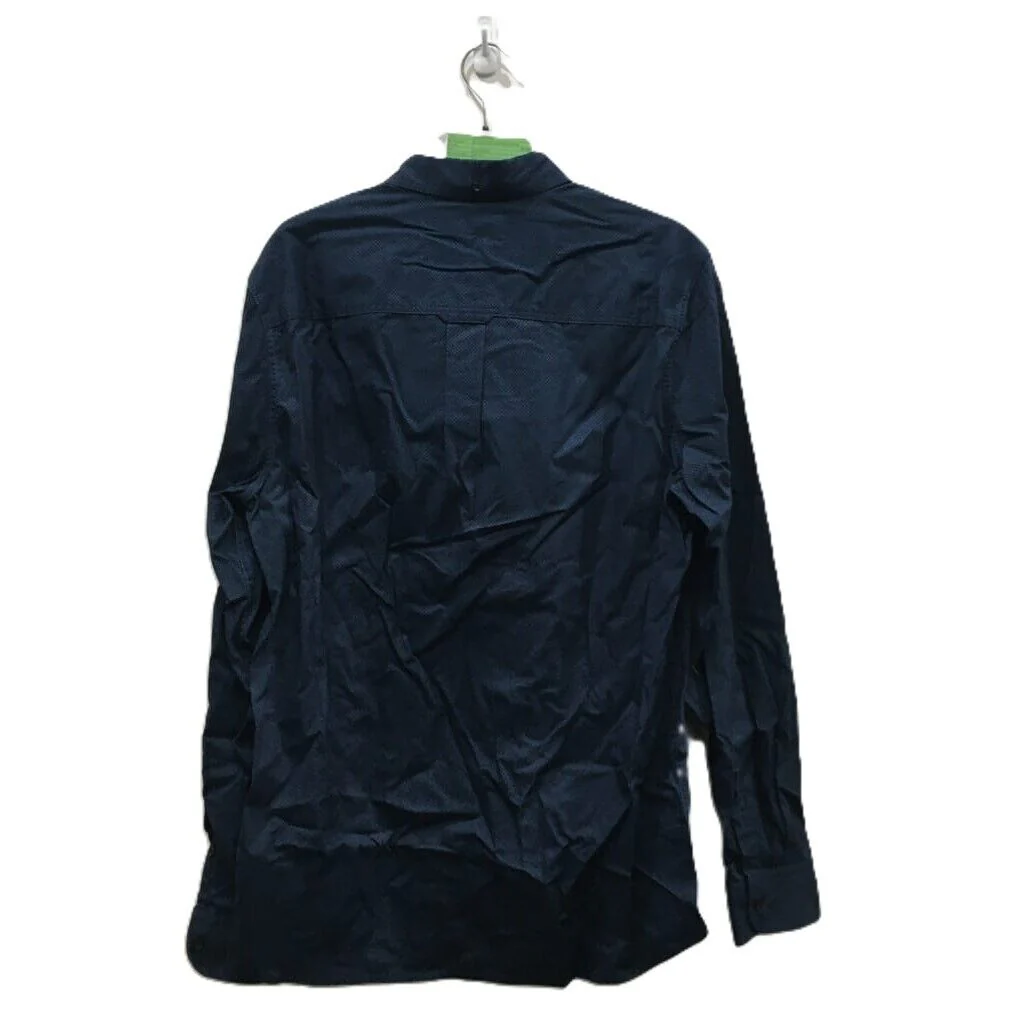 Sample Jeanswest Men Navy Blue Every Day Dimond Shirt with Pocket Size L NEW - Image 2