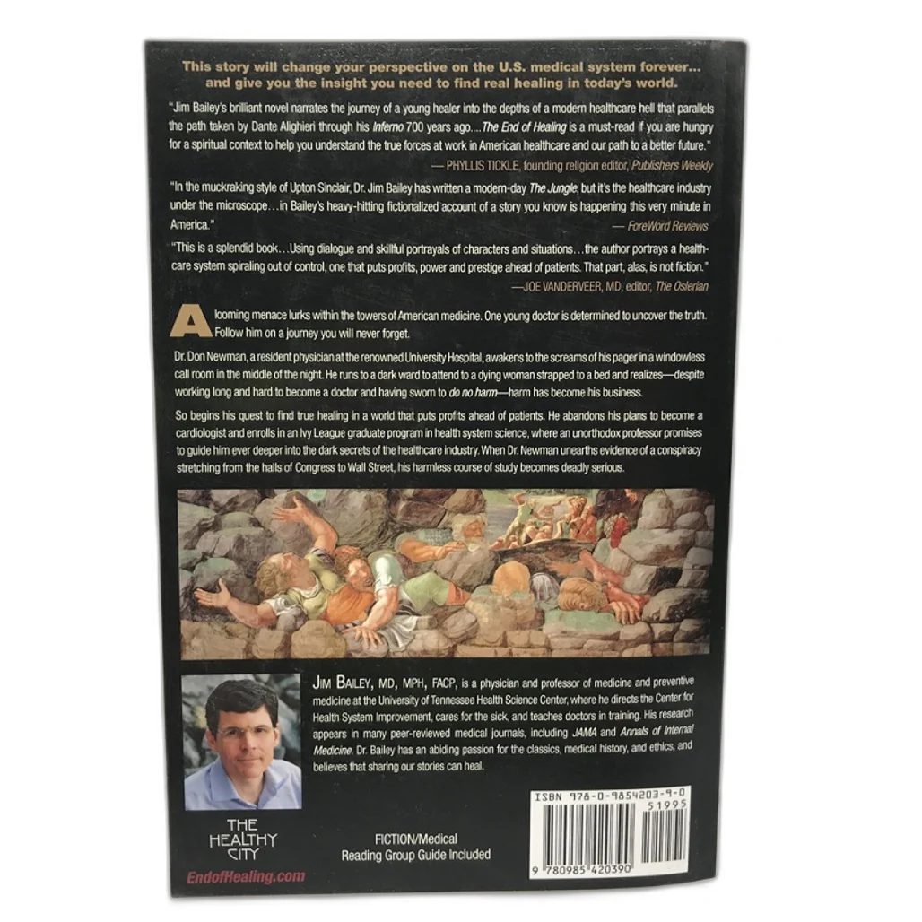 The End of Healing a novel by Jim Bailey Paperback NEW - Image 2