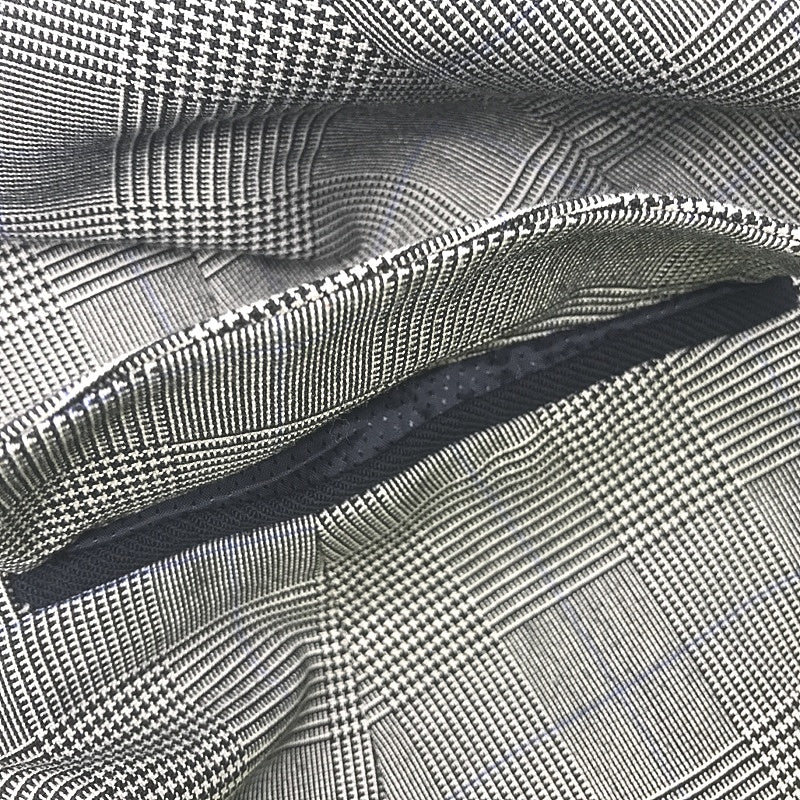 Zara Basic Single Breasted Checkered Grey Blazer Jacket Ladies Size Small - Image 6